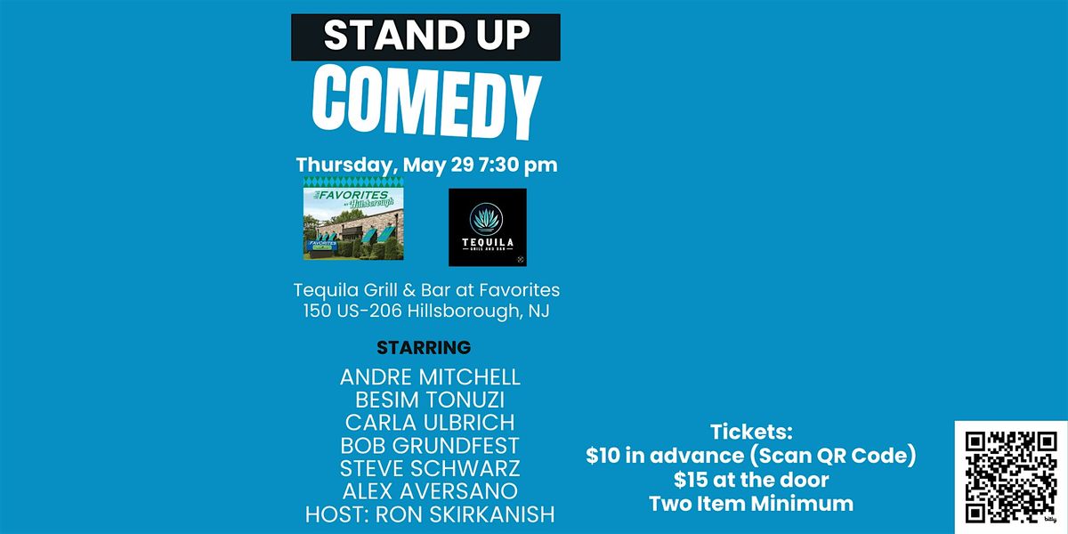Comedy Night at Favorites in Hillsborough, NJ Thursday May 29 at 7:30 pm, 29 May | Event in Hillsborough Township