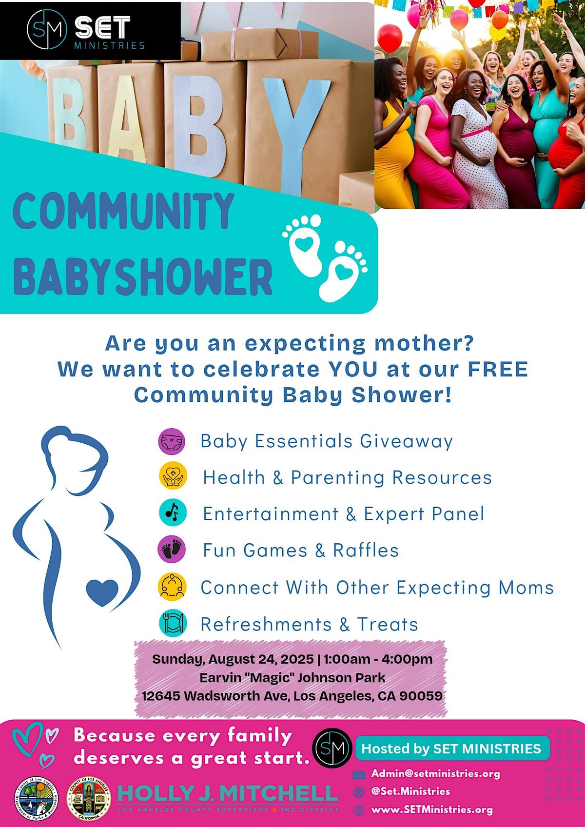 SET's Free Community Babyshower for Expecting Moms, 24 August | Event in Los Angeles | AllEvents