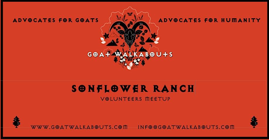 GOAT WALKABOUTS ADVOCACY MEETUP (SONFLOWER RANCH), 23 August | Event in Brighton | AllEvents