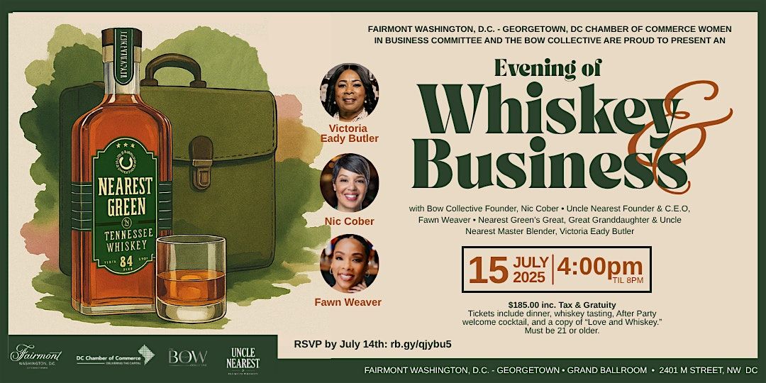 An Evening of Whiskey & Business at the Fairmont, 15 July | Event in Washington | AllEvents