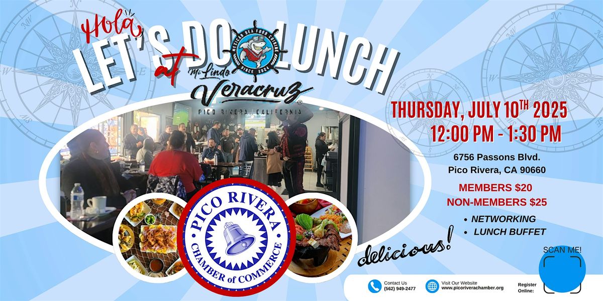 Hola, "Let's Do Lunch" at Mi Lindo Veracruz, 10 July | Event in Pico Rivera | AllEvents