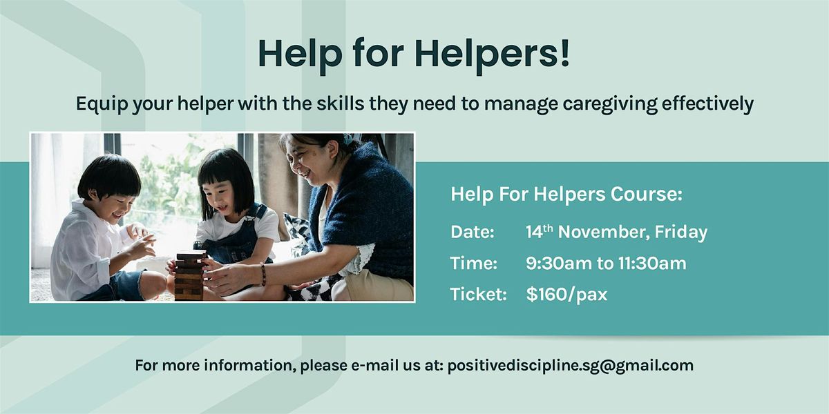 Help For Helpers! 2025, 14 November | Event in Bishan | AllEvents