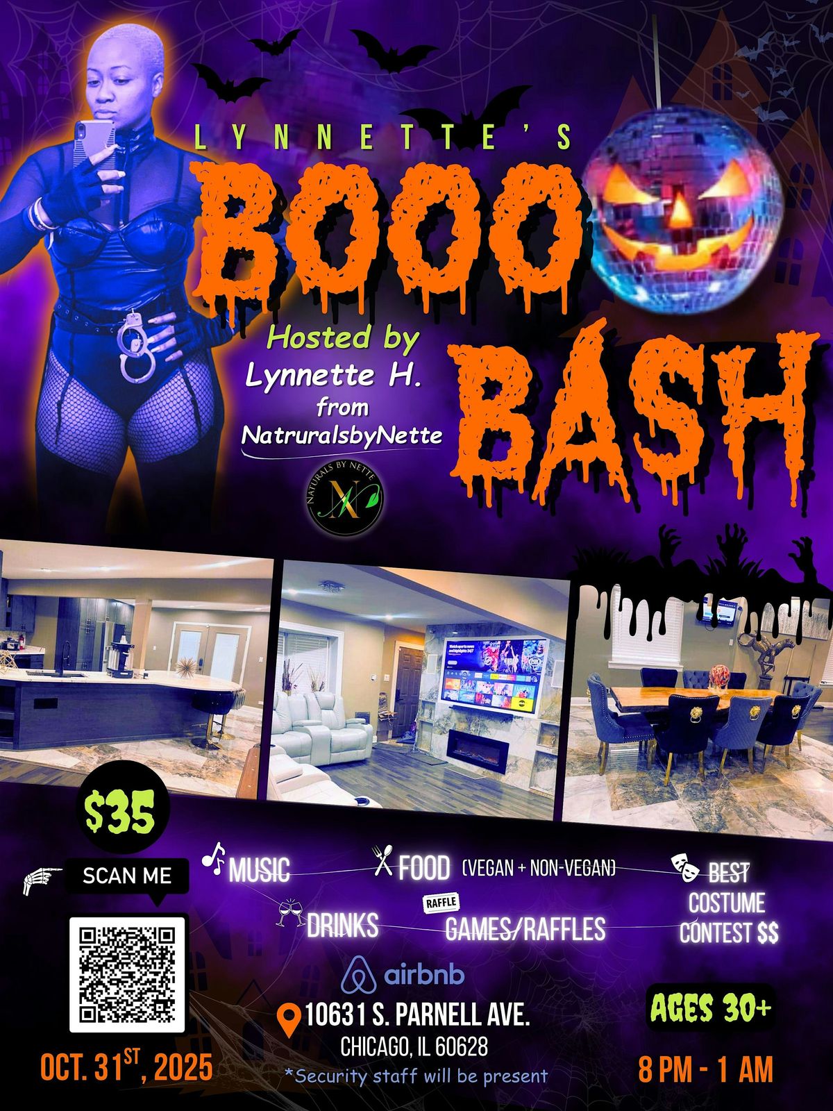 Lynnette's BOOO BASH!(Chicago Airbnb) Hosted by NaturalsbyNette!, 31 October | Event in Chicago | AllEvents