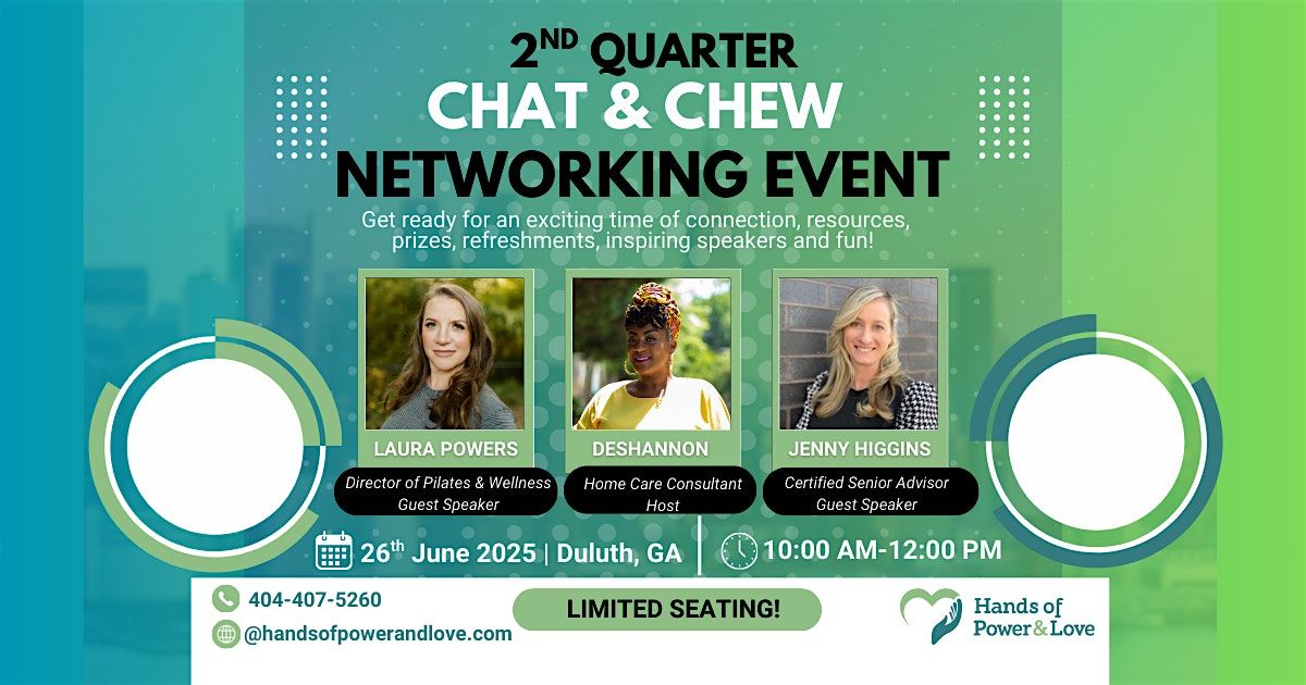 2nd Quarter "Chat & Chew" Business Networking Event, 26 June | Event in Duluth | AllEvents