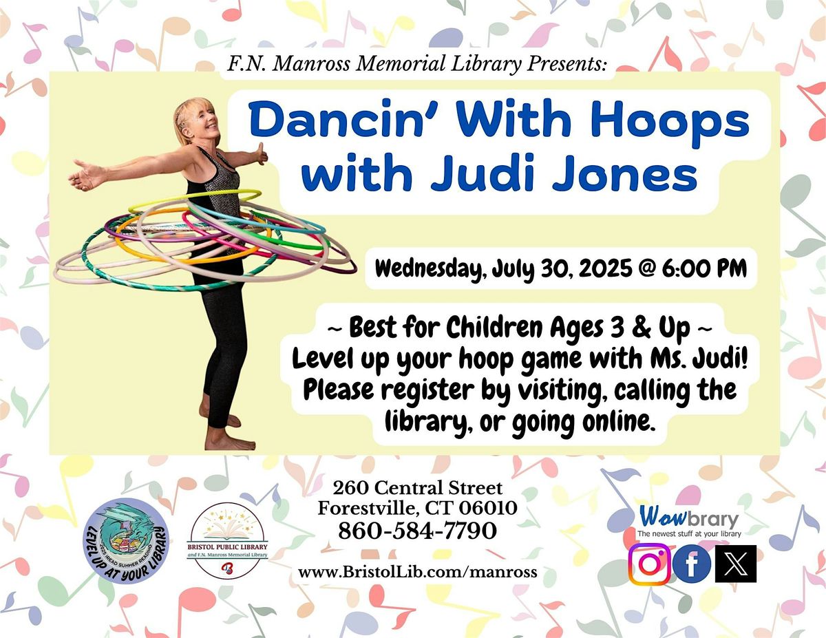Dancin' With Hoops with Ms. Judi, 30 July | Event in Bristol | AllEvents