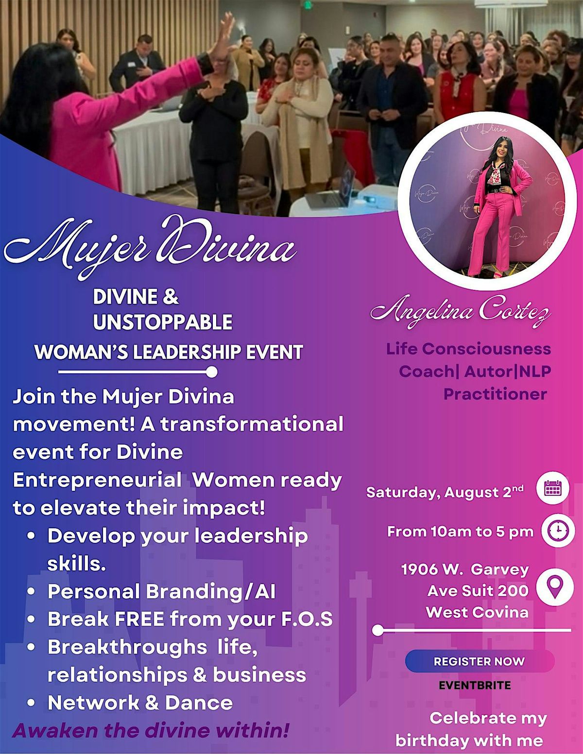 MUJER DIVINA  DIVINE & UNSTOPPABLE WOMAN'S LEADERSHIP EVENT, 2 August | Event in West Covina | AllEvents