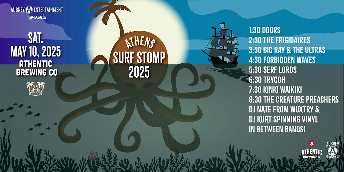 Athens Surf Stomp 2025 at Athentic Brewing Company, 10 May | Event in Athens | AllEvents