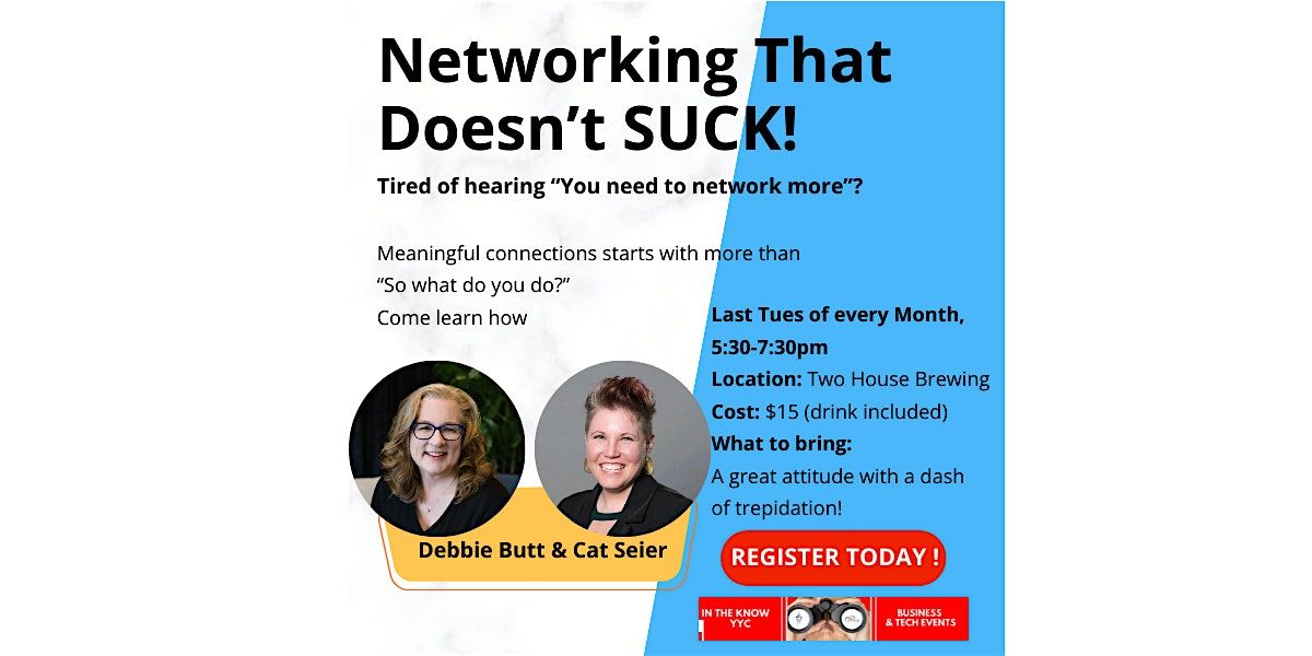 Networking That Doesn't Suck, 24 June | Event in Calgary | AllEvents