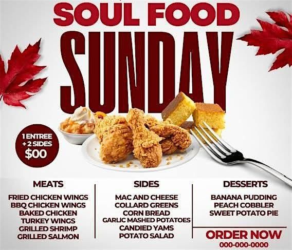 ⚜️ SOUL FOOD SUNDAY @ CARPE KITCHEN & COCKTAILS ⚜️ | Event in Dallas | AllEvents