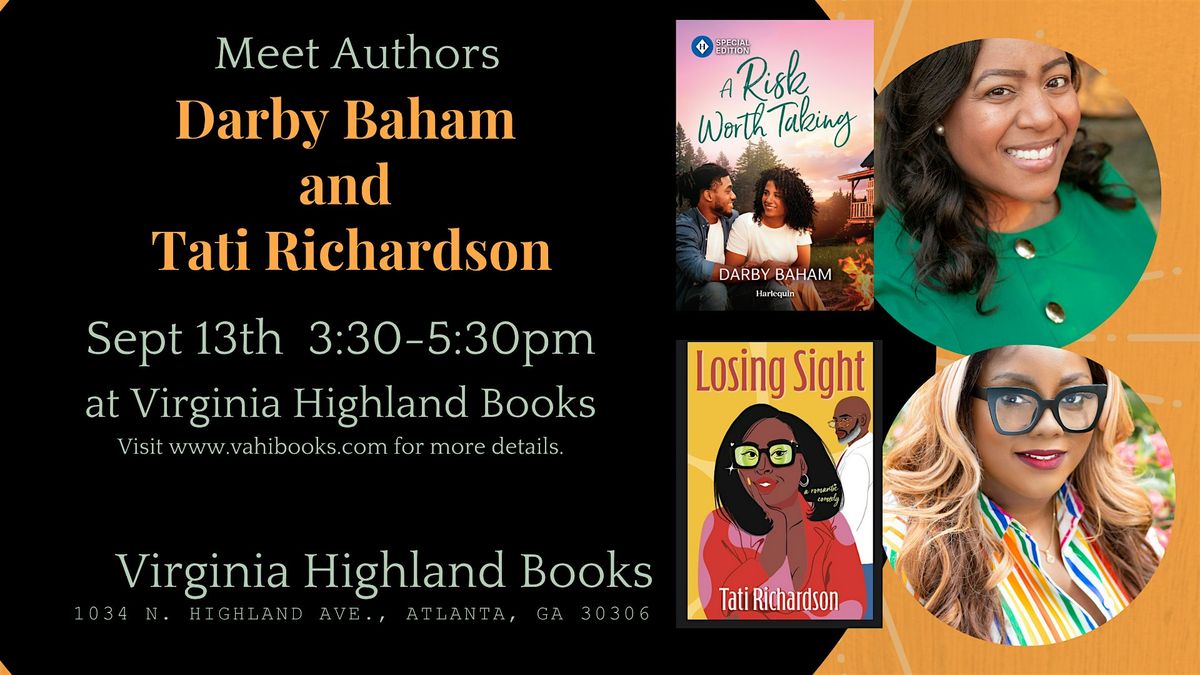 Meet Authors Darby Baham & Tati Richardson, 13 September | Event in Atlanta | AllEvents