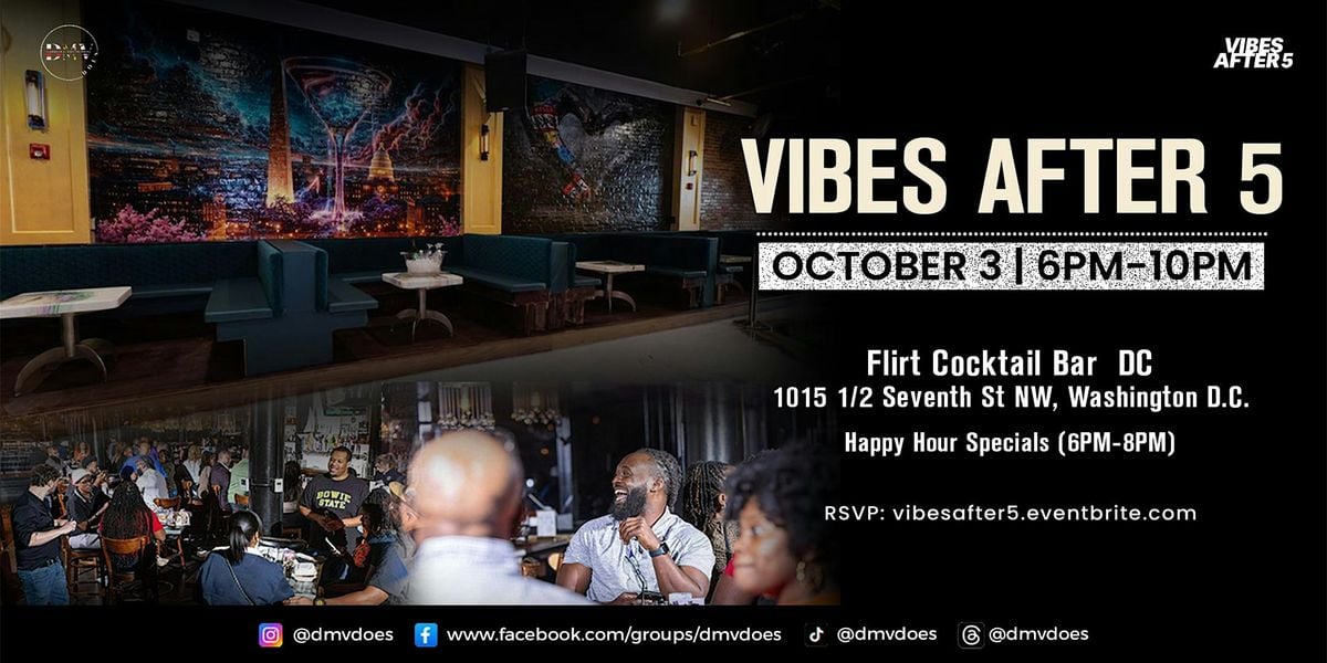 Vibes After 5, 3 October | Event in Washington | AllEvents