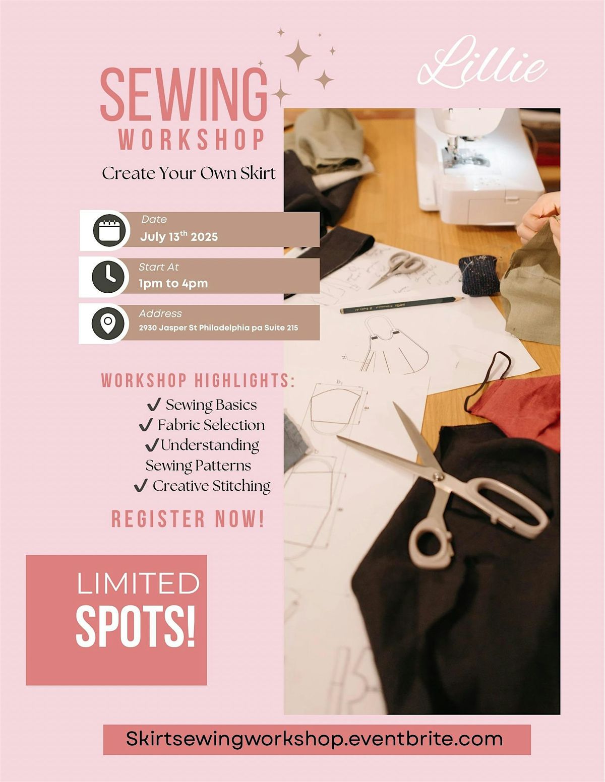 Sewing Workshop: Patterns for beginners, 17 August | Event in Philadelphia | AllEvents
