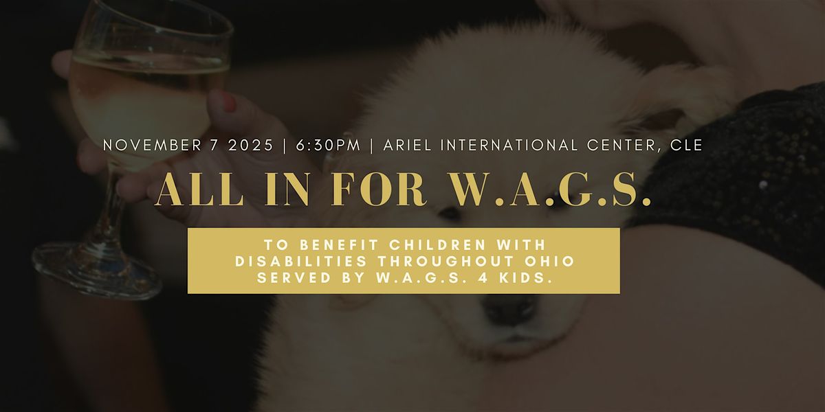 All In For WAGS 4 Kids, 7 November | Event in Cleveland | AllEvents