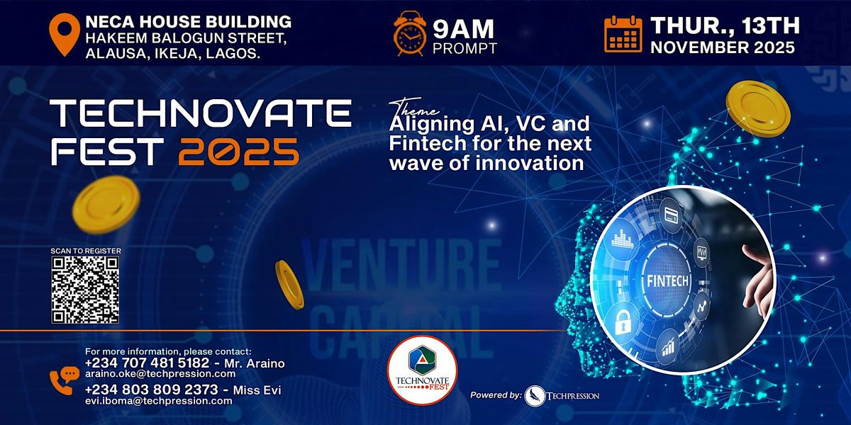 Technovatefest 2025, 13 November | Event in Ikeja | AllEvents