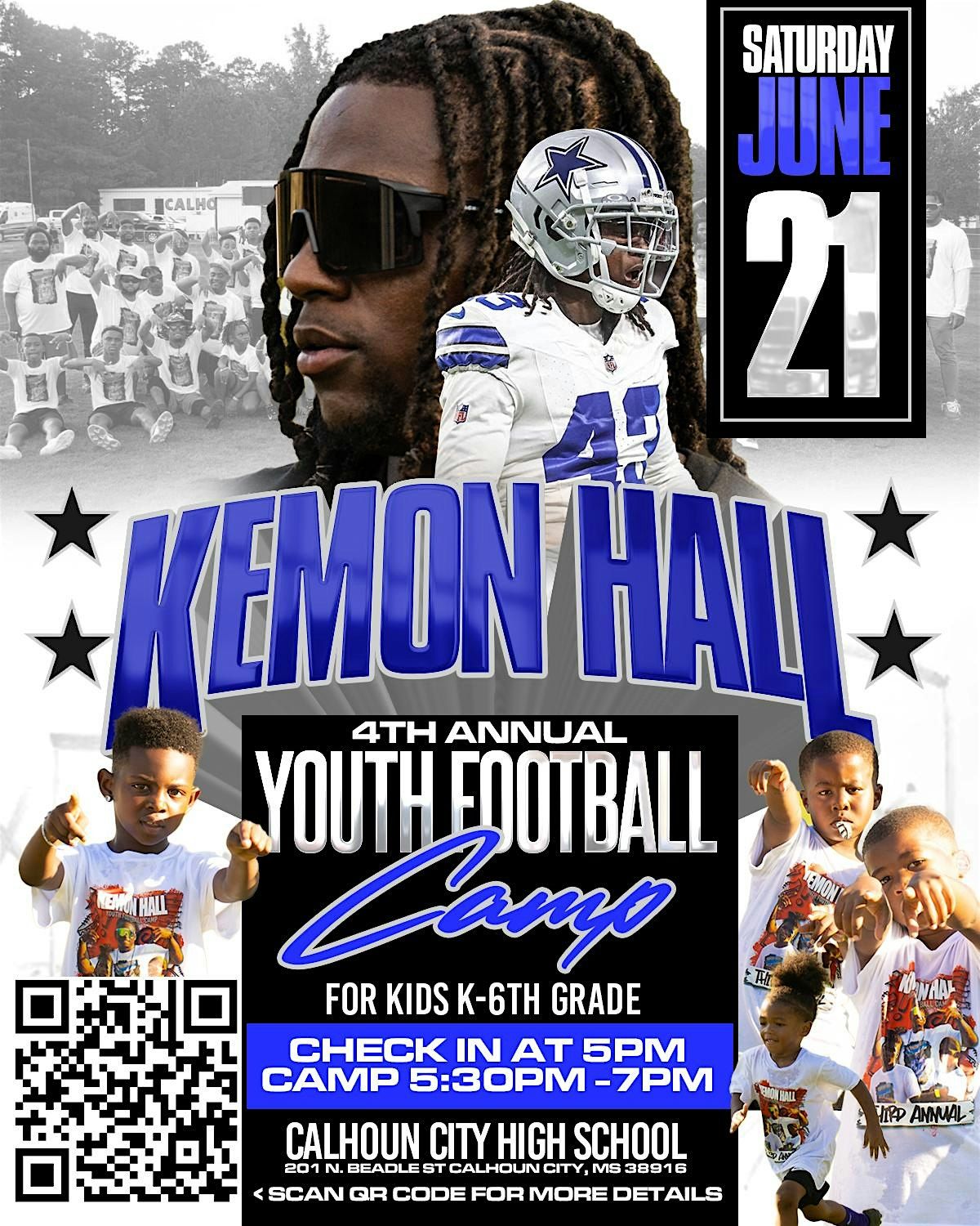Kemon Hall Youth Football Camp, 21 June | Event in Calhoun City | AllEvents