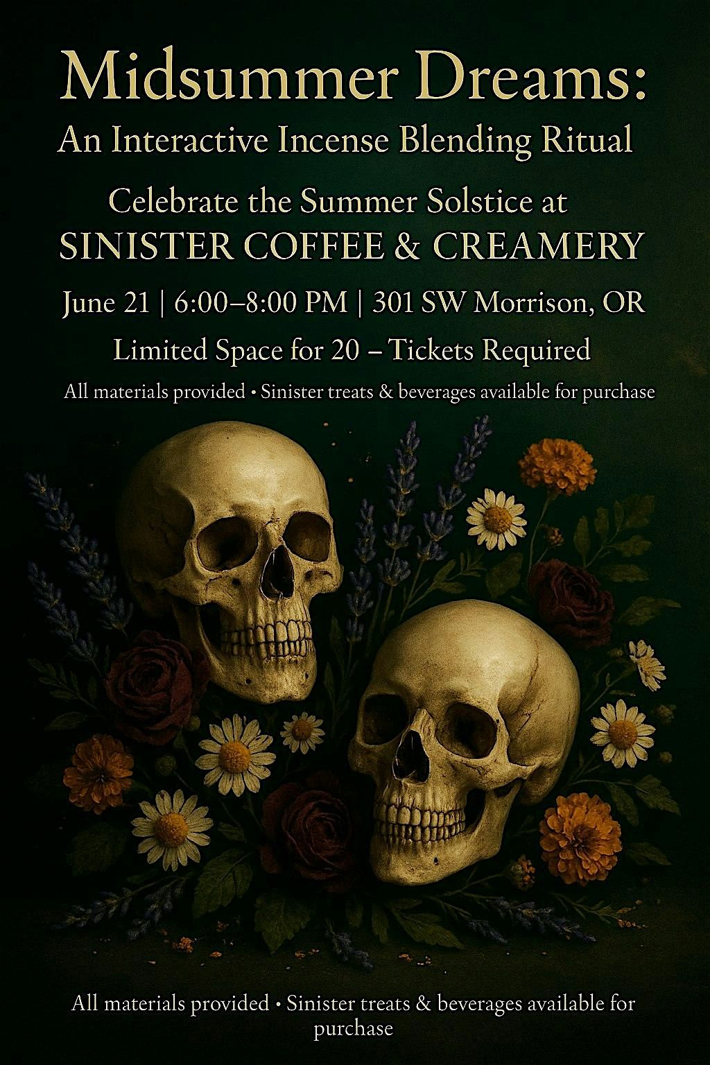Midsummer Dreams: An Interactive Incense Blending Ritual, 21 June | Event in Portland | AllEvents