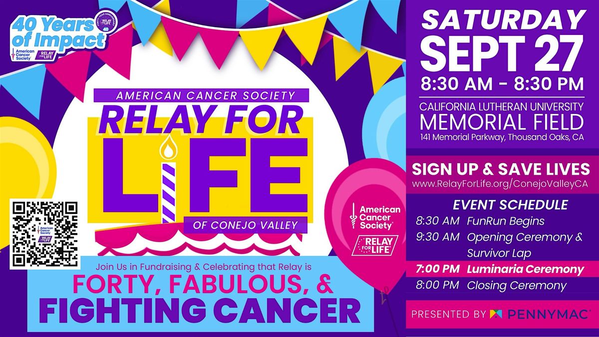 American Cancer Society Relay For Life of Conejo Valley, 27 September | Event in Thousand Oaks | AllEvents