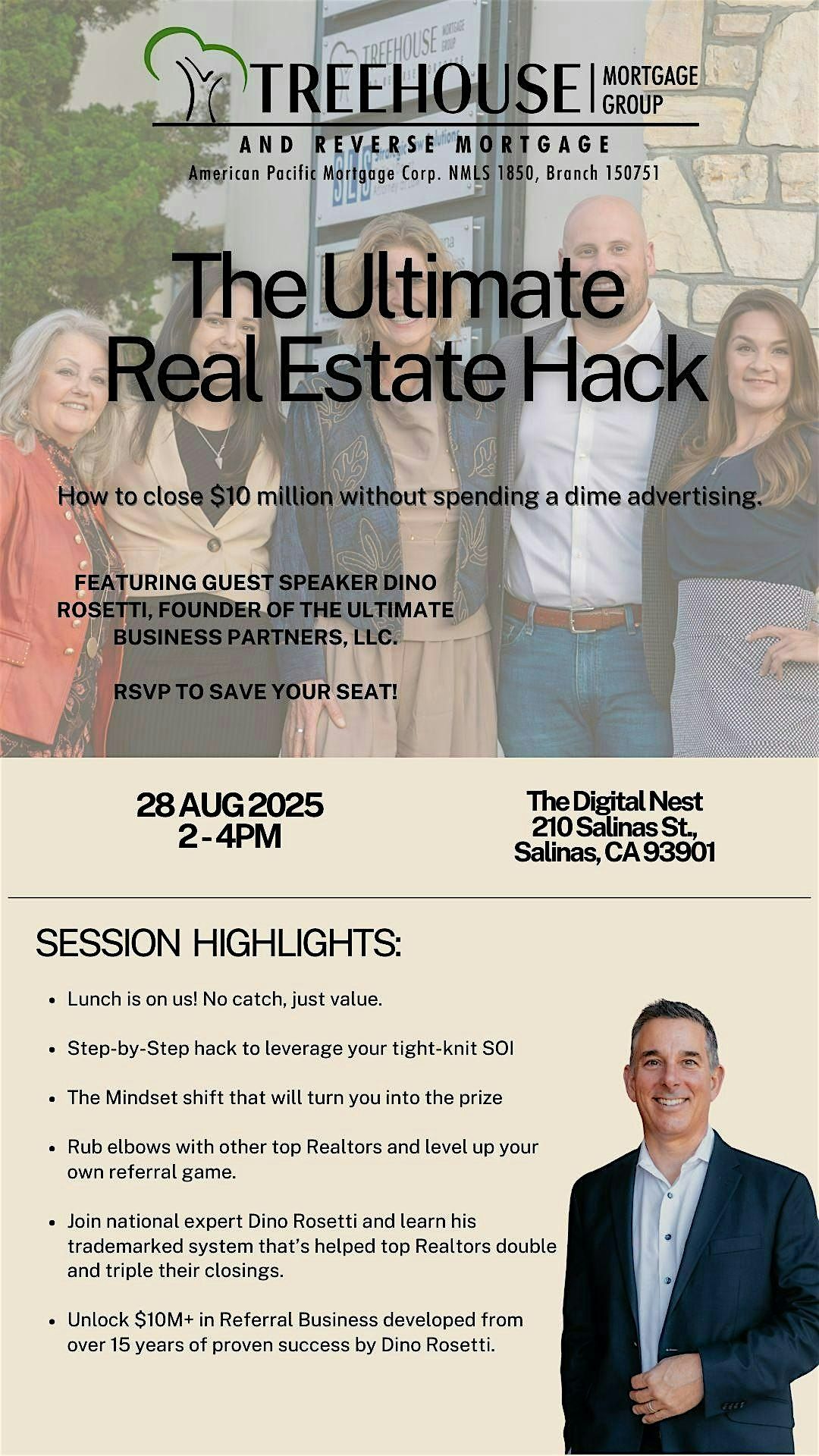 Ultimate Real Estate Hack - Salinas!, 28 August | Event in Salinas | AllEvents