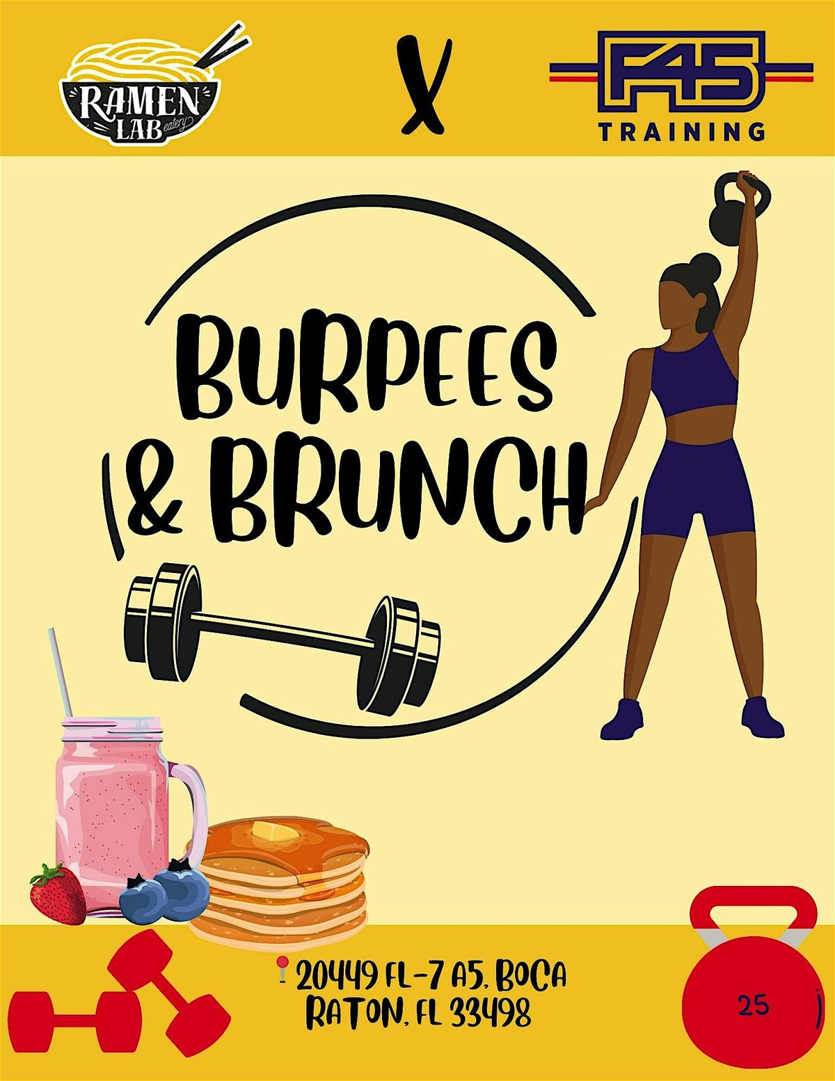 Burpees and Brunch in Ramen Lab West Boca, 27 September | Event in Boca Raton | AllEvents