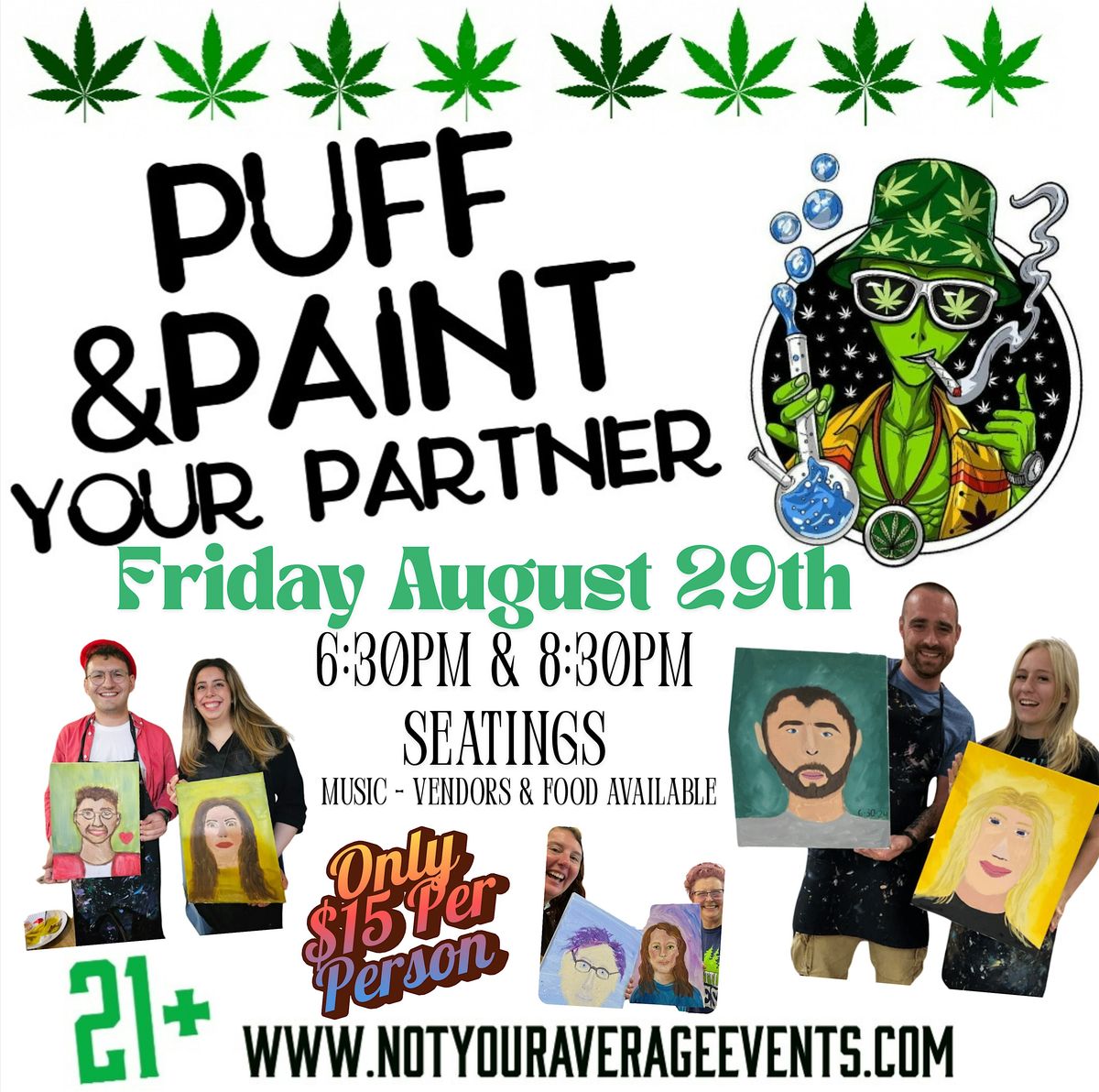 Puff N Paint Your Partner Night In RI | Event in East Providence | AllEvents