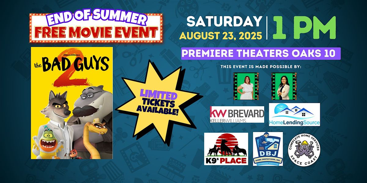 FREE End of Summer Movie Event, 23 August | Event in Melbourne | AllEvents