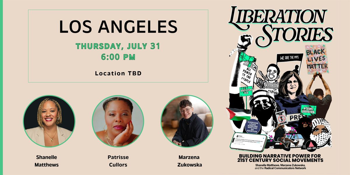 "Liberation Stories" Book Tour: Los Angeles Stop, 31 July | Event in Los Angeles | AllEvents