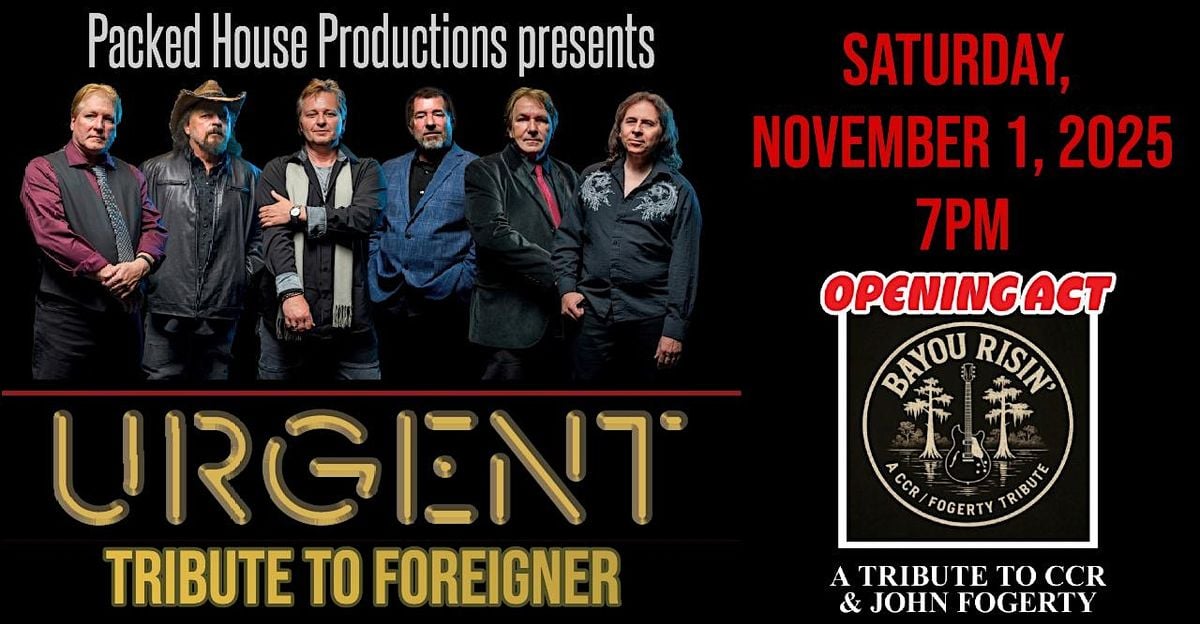 "Urgent" - A Tribute to Foreigner, 1 November | Event in Scranton | AllEvents