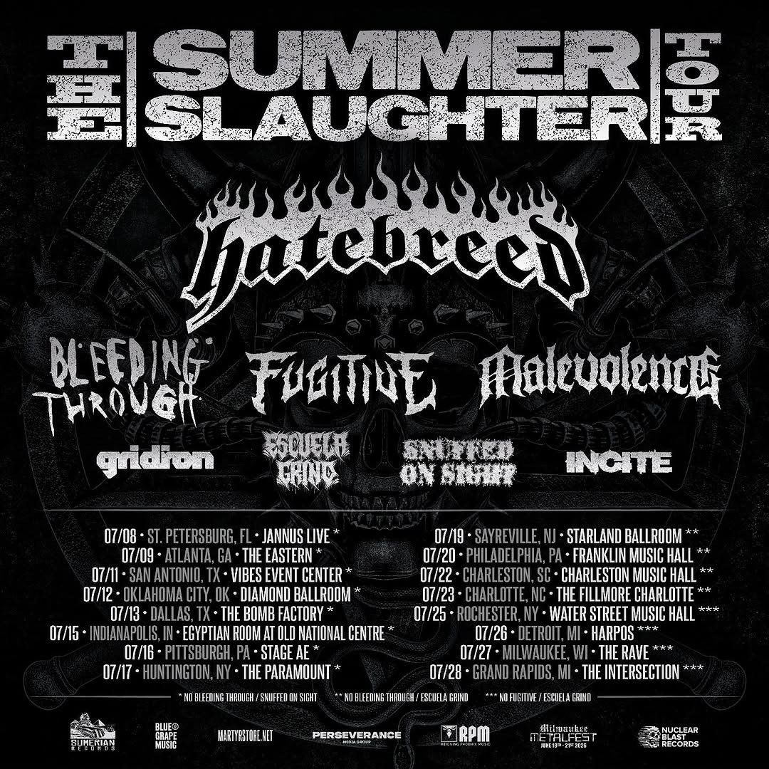 Hatebreed, Bleeding Through, and Malevolence at Harpos, 26 July | Event in Detroit | AllEvents