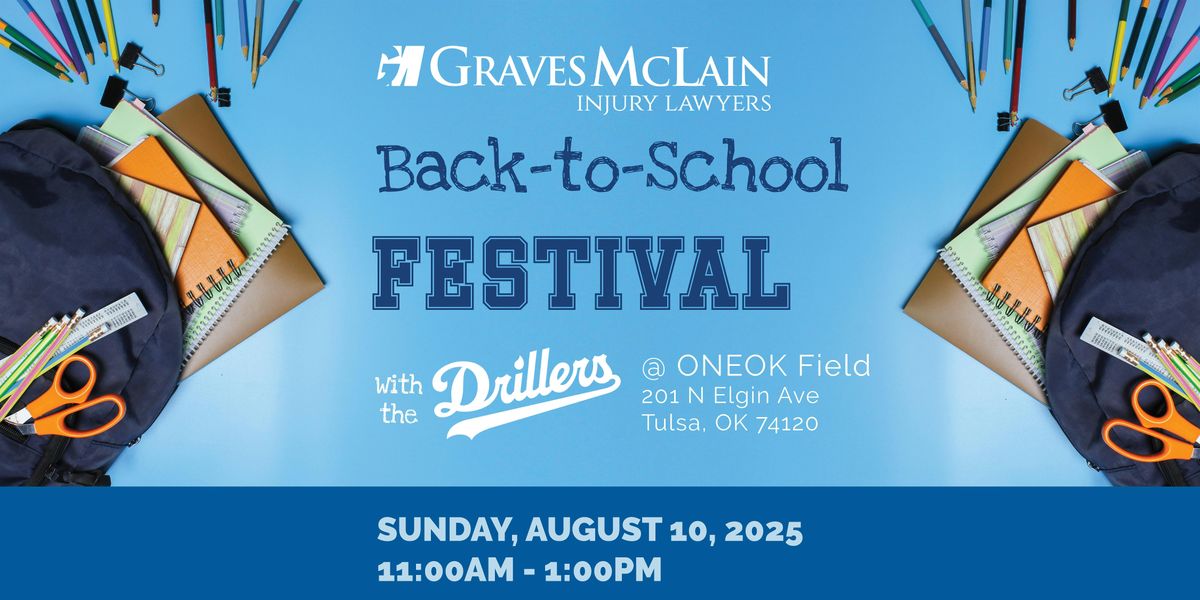 2025 Graves McLain Back-to-School Festival with the Drillers @ ONEOK Field, 10 August | Event in Tulsa | AllEvents