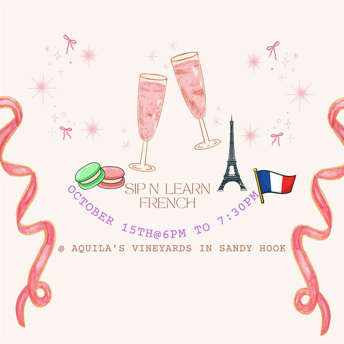 Sip n Learn Beginner French, 15 October | Event in Newtown | AllEvents