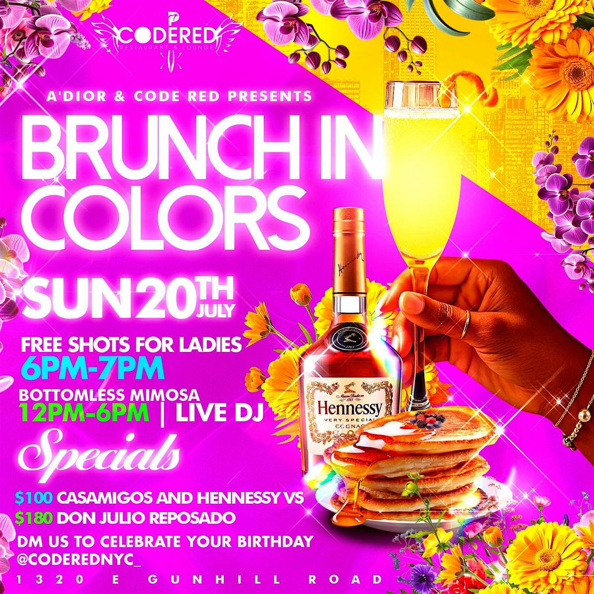 BRUNCH IN COLORS, 20 July | Event in Bronx | AllEvents