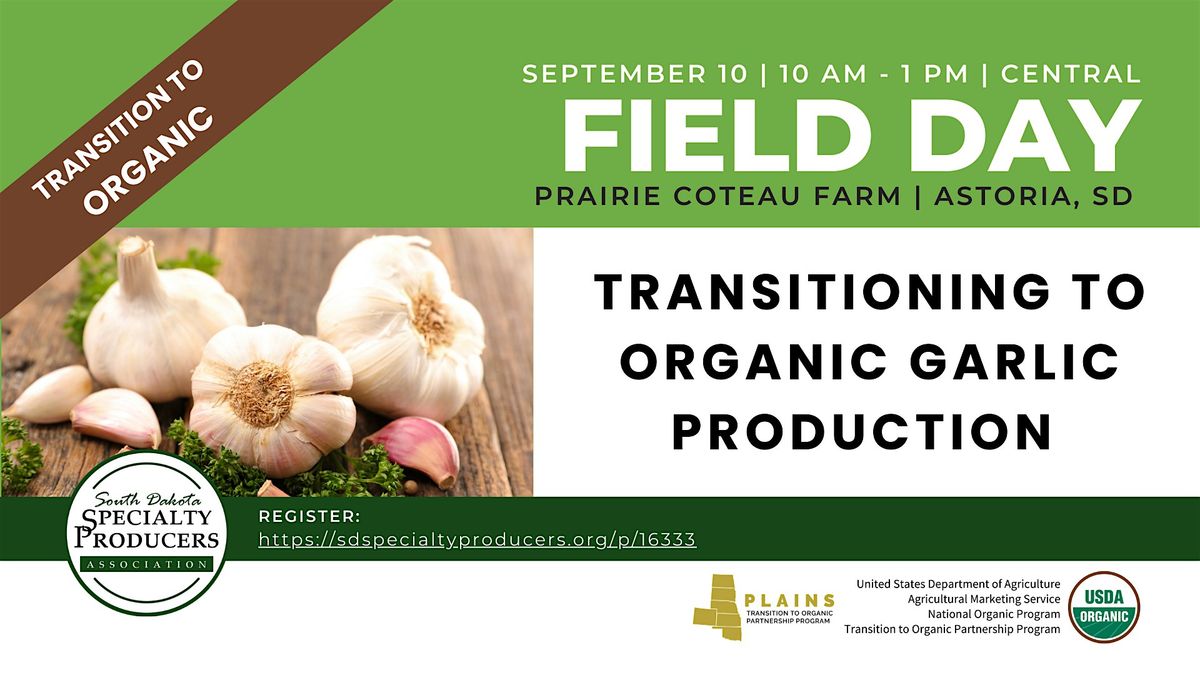 Transitioning to Organic Garlic Production, 10 September | Event in Astoria | AllEvents
