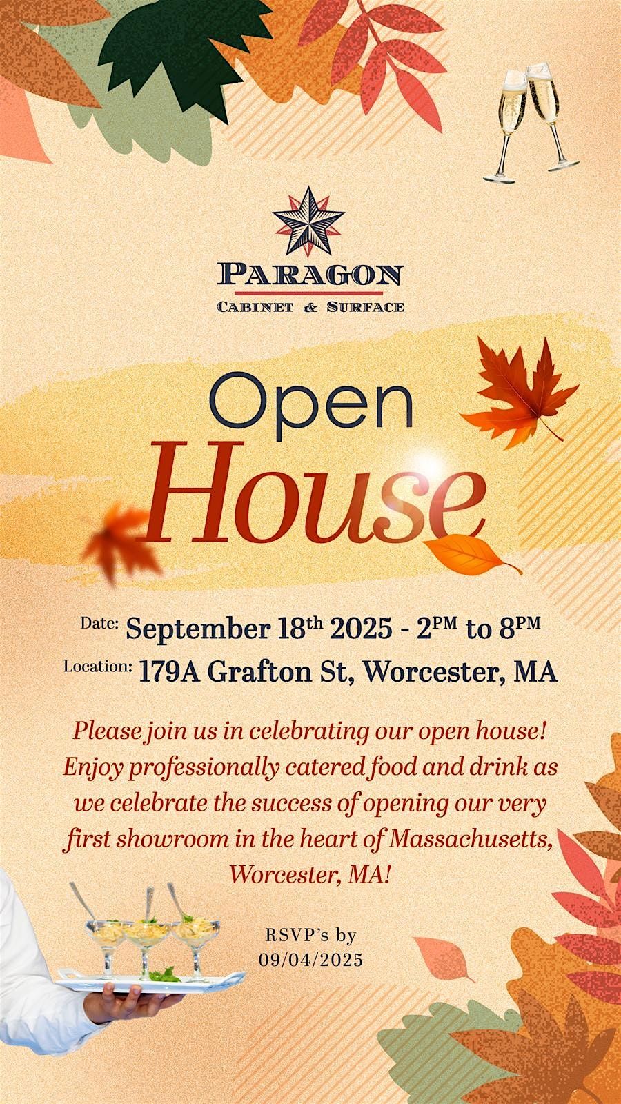 Paragon Cabinet and Surface Open House!, 18 September | Event in Worcester | AllEvents