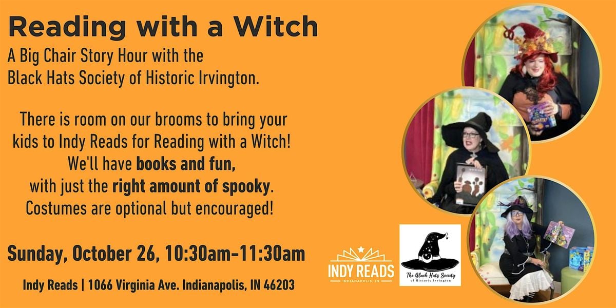 Reading with a Witch at Indy Reads, 26 October | Event in Indianapolis | AllEvents
