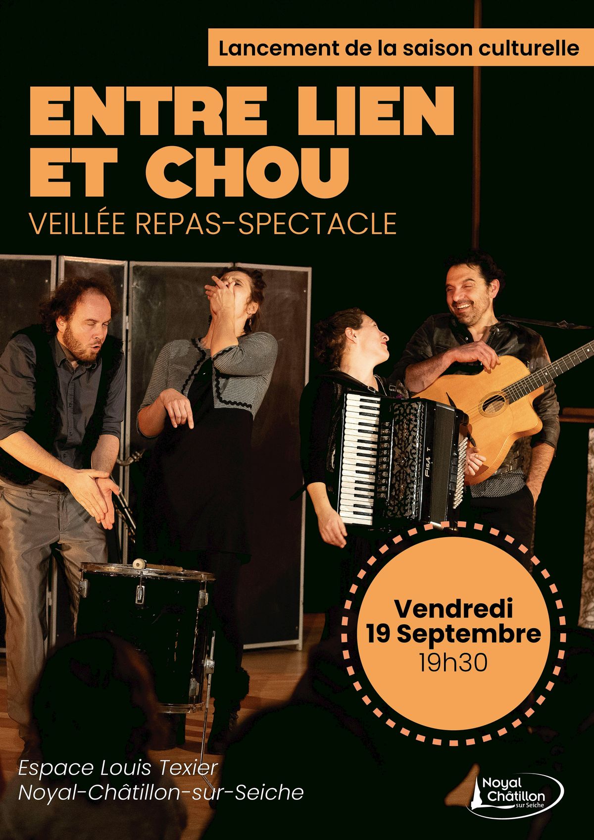 Ouverture de la saison Culturelle: Entre lien et Chou, 19 September | Event in Noyal-Châtillon-sur-Seiche