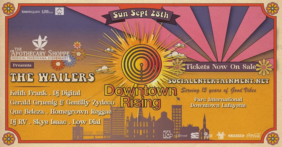 Downtown Rising  Ft. The Wailers, 28 September | Event in Lafayette | AllEvents
