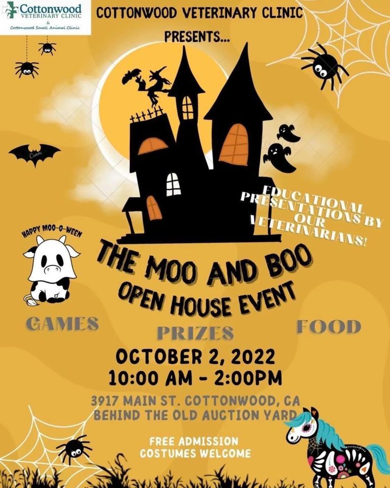 The Moo & Boo Open House Event, Cottonwood Veterinary Clinic, 2 October
