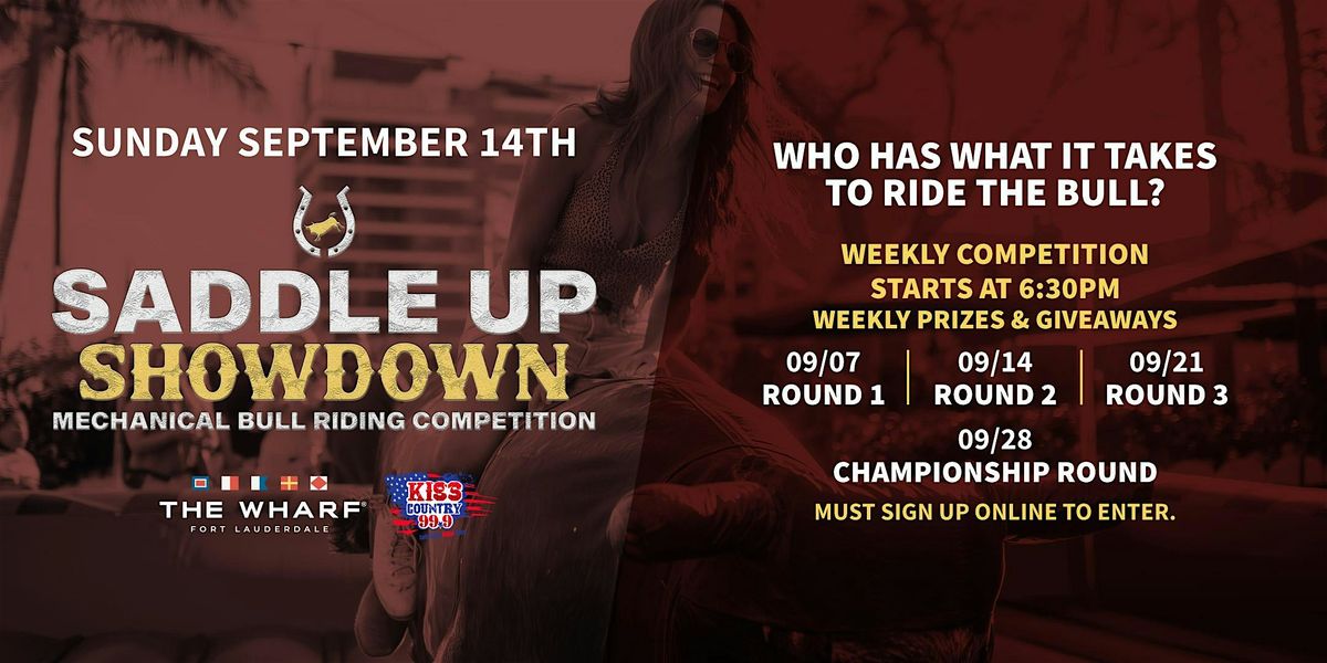 Saddle Up Showdown: Mechanical Bull Riding Competition, Round 2, 14 September | Event in Fort Lauderdale | AllEvents