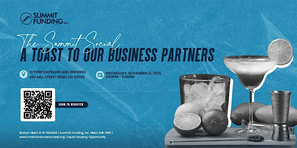 The Summit Social: A Toast to Our Business Partners, 12 November | Event in Reno | AllEvents