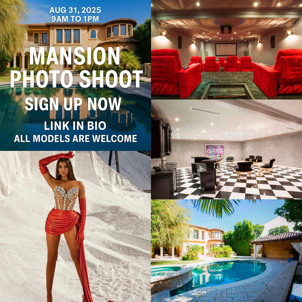 CONCEITED MODELING & US MODEL CONNECT MANSION NETWORKING PHOTOSHOOT, 31 August | Event in LOS ANGELES
