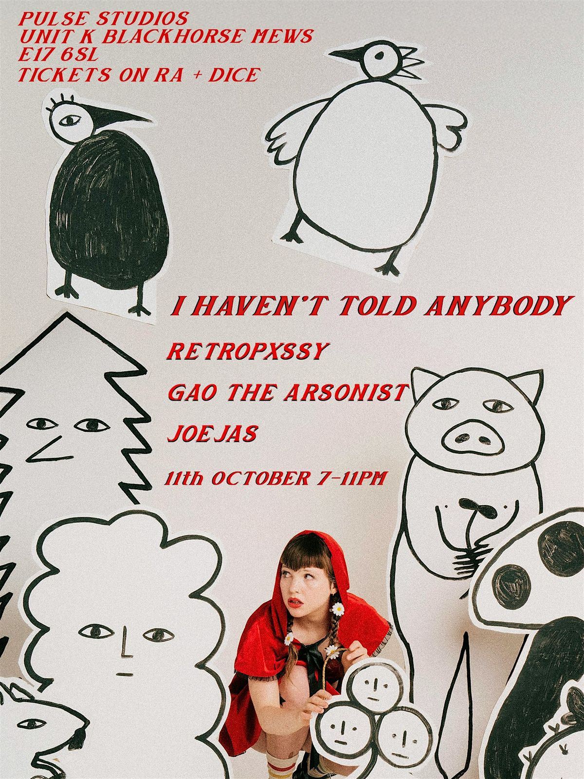 I Haven’t Told Anybody: retropxssy, 11 October | Event in London | AllEvents