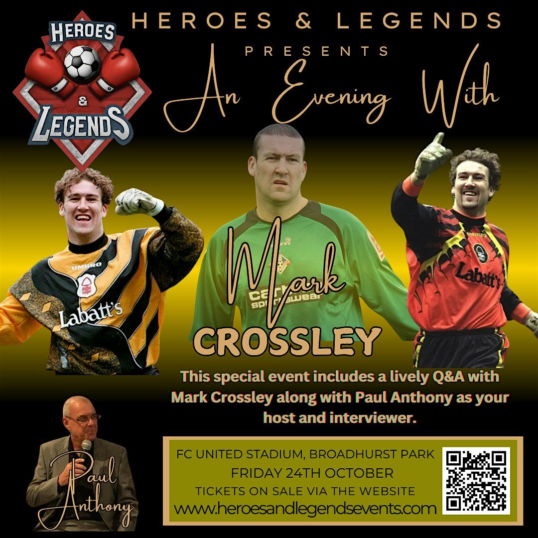 An Evening with Mark Crossley, 24 October | Event in Moston | AllEvents