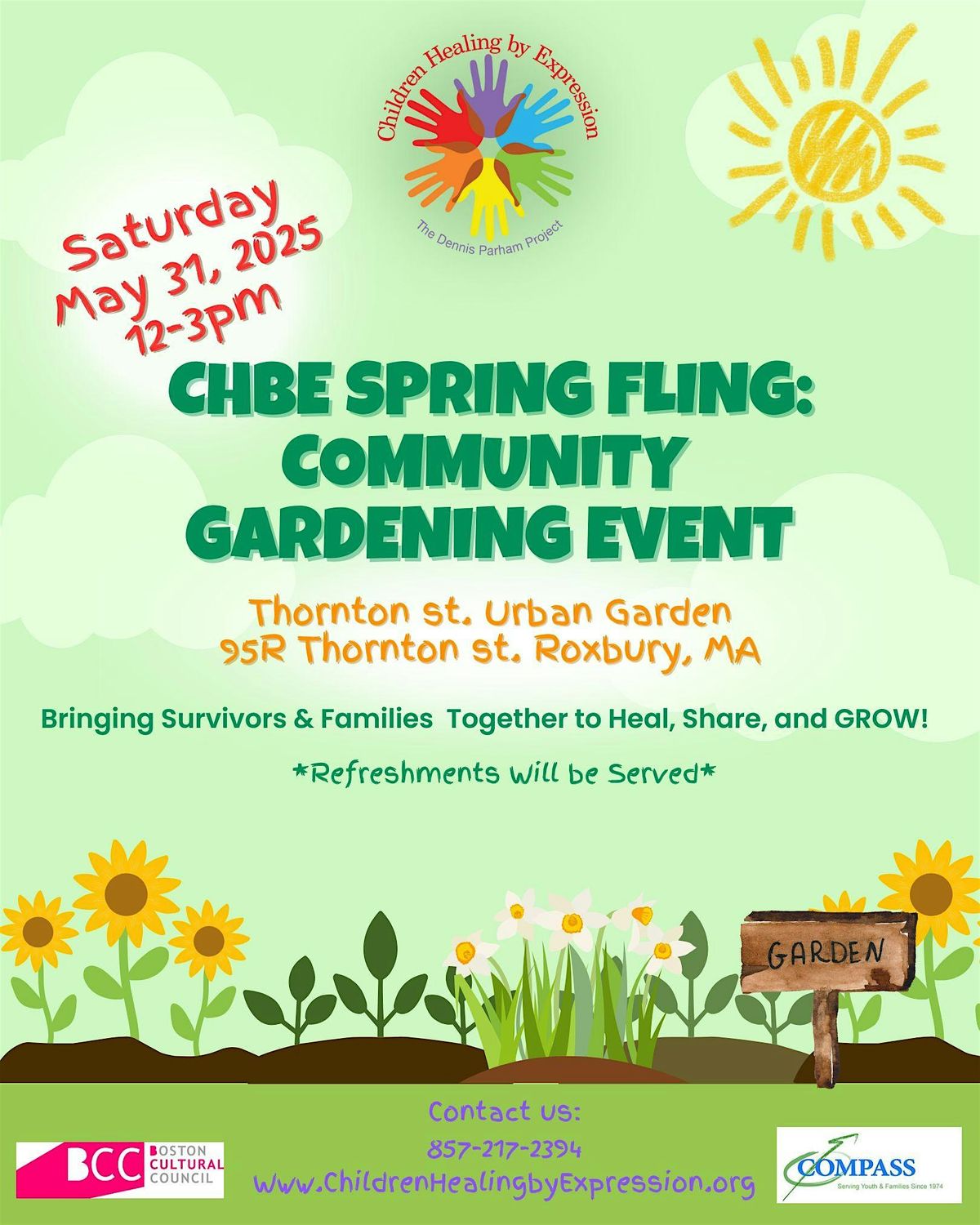 CHBE Spring Fling: Community Gardening Event, 31 May | Event in Boston | AllEvents