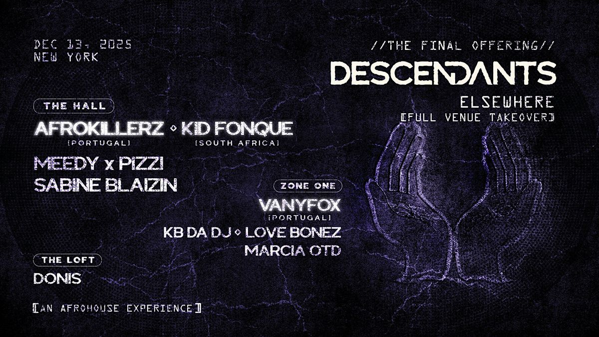 DESCENDANTS: An Afrohouse Experience, 13 December | Event in Brooklyn | AllEvents