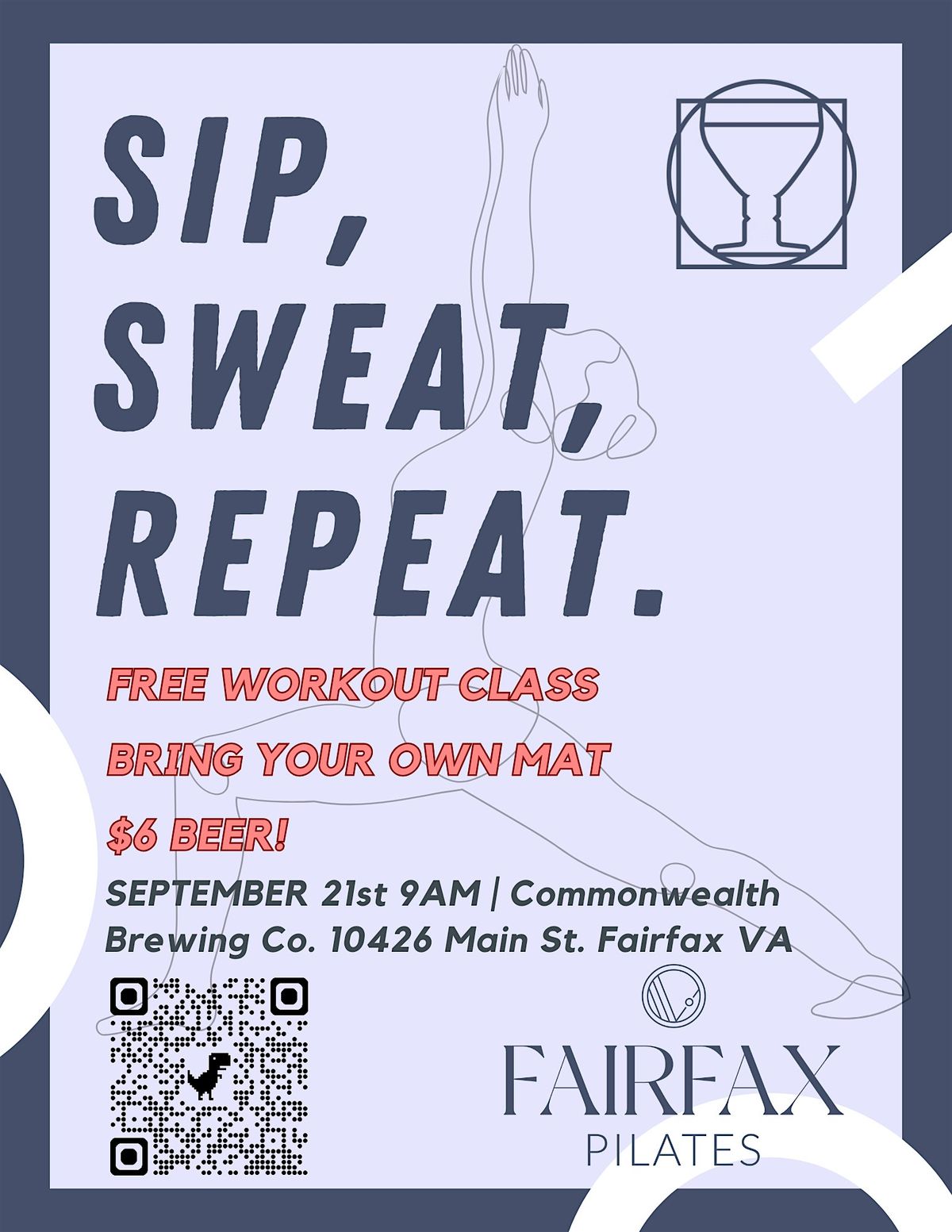 SIP, SWEAT, REPEAT., 21 September | Event in Fairfax | AllEvents