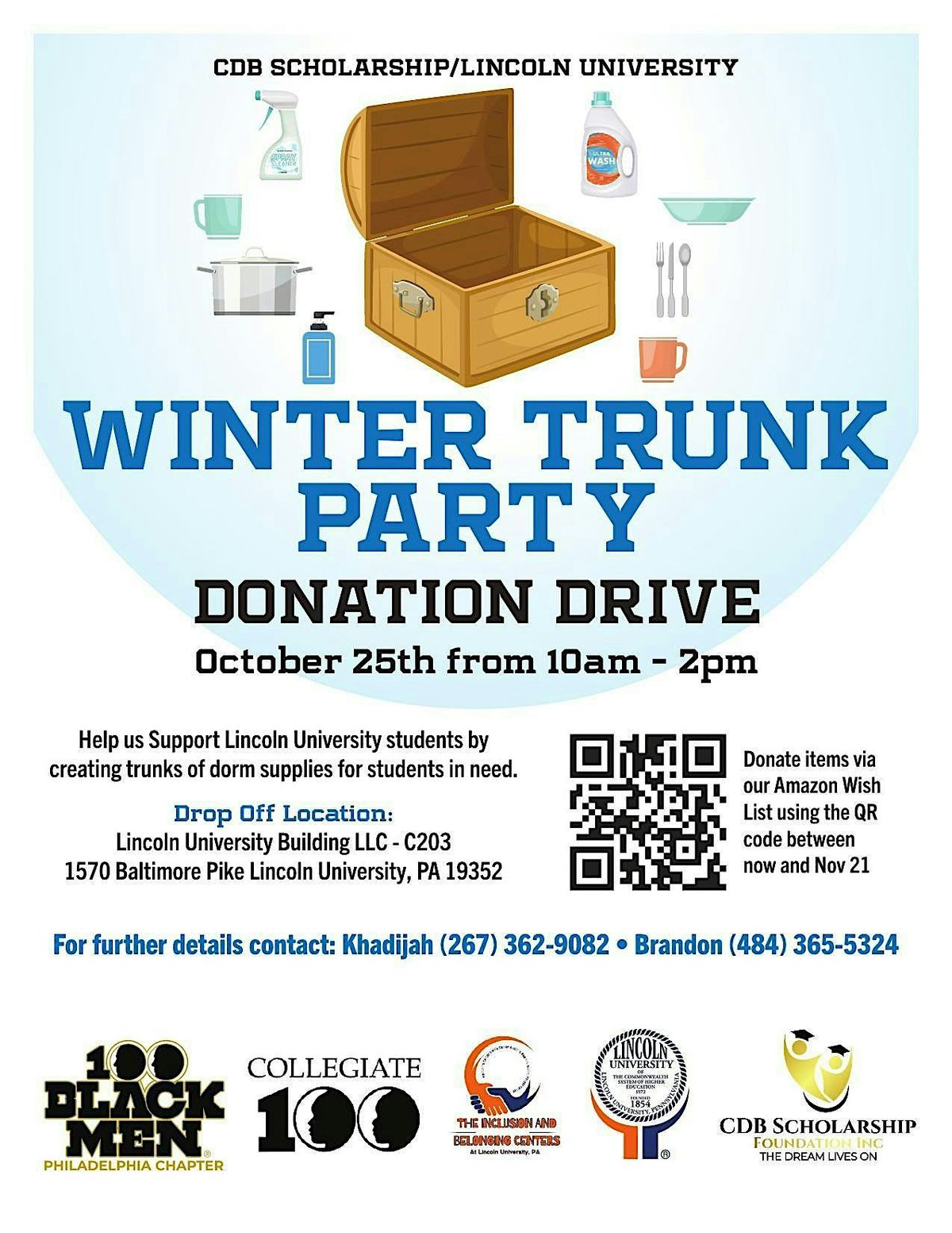 CDB Scholarship/Lincoln University Winter Trunk Party, 25 October | Event in Lincoln University | AllEvents
