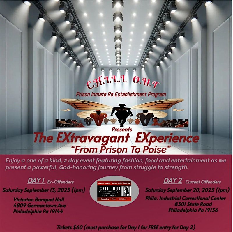 `The EXtravagant EXperience - From Pr*son to Poise, 13 September | Event in Philadelphia | AllEvents