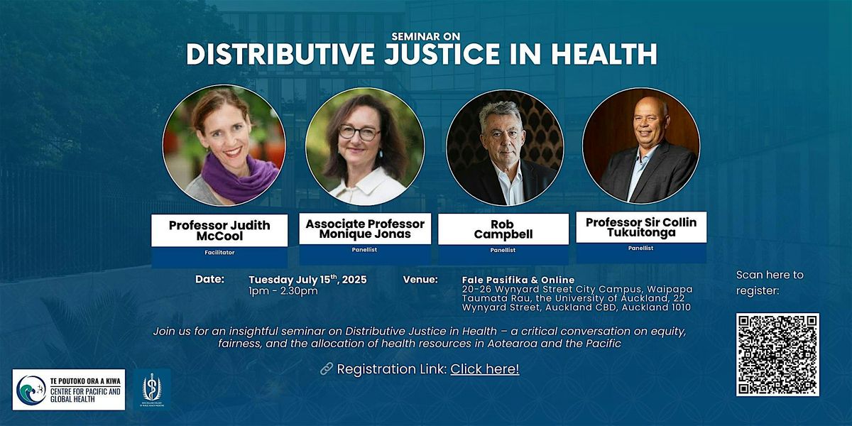 Distributive Justice in Health Seminar | Event in Auckland | AllEvents