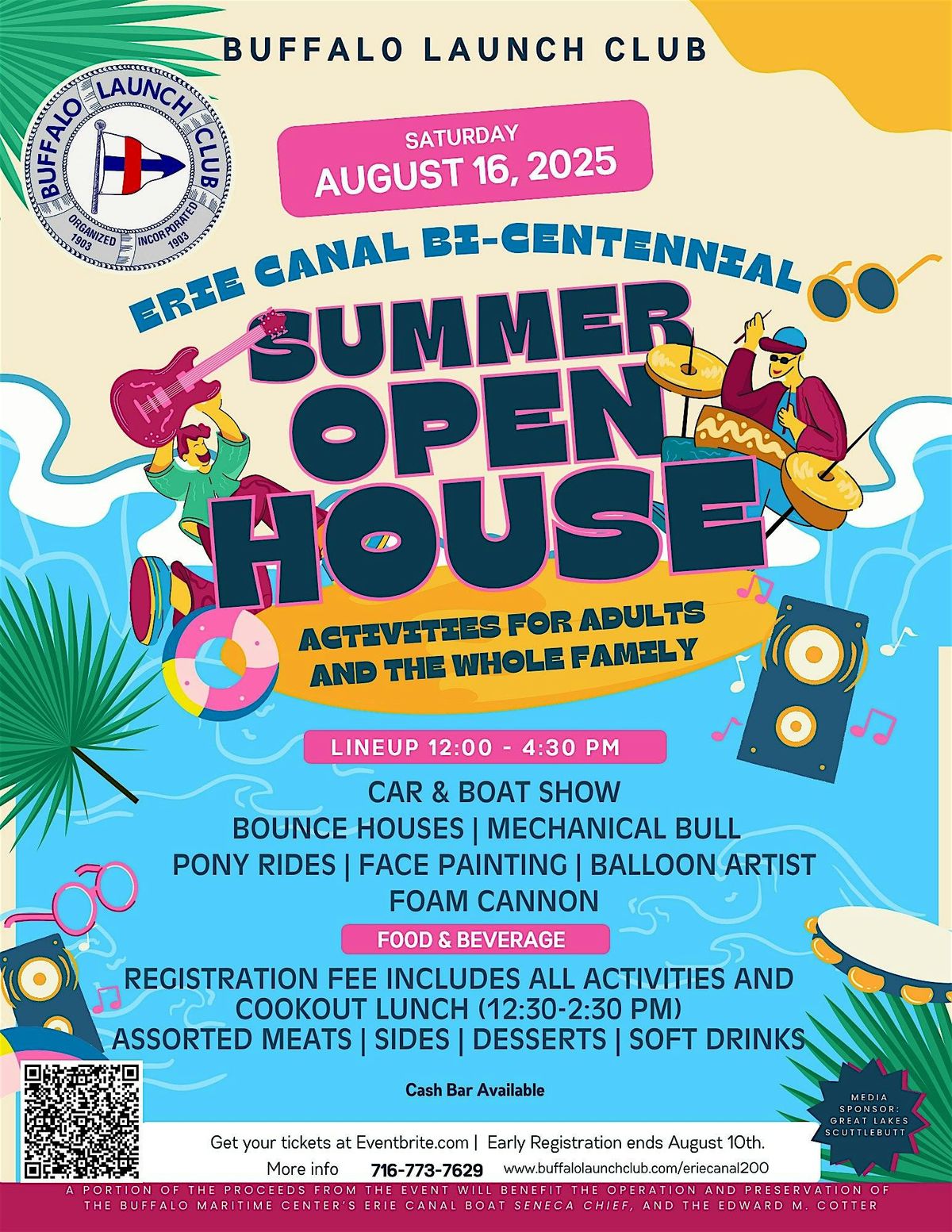 Erie Canal Bi-Centennial Open House at the Buffalo Launch Club, 16 August | Event in Grand Island | AllEvents