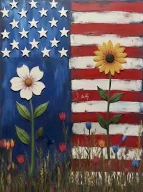Paint with Ashley Blake ‘Flower Flag’ Paint Night, 19 June | Event in Chatham | AllEvents